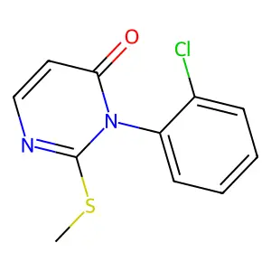 4(3H)-Pyrimidinone, 3-(2-chlorophenyl)-2-(methylthio)- structure