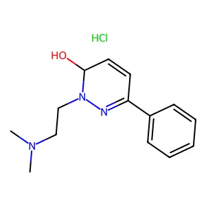 3(2H)-Pyridazinone, 2-(2-(dimethylamino)ethyl)-6-phenyl-, hydrochloride structure