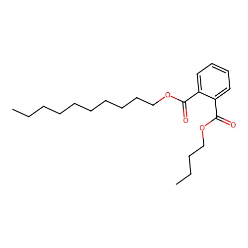 Butyl decyl phthalate structure