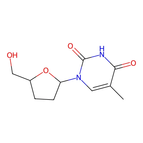 1-(5-(Hydroxymethyl)oxolan-2-yl)-5-methylpyrimidine-2,4(1H,3H)-dione structure