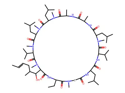Cyclosporin metabolite M21 structure