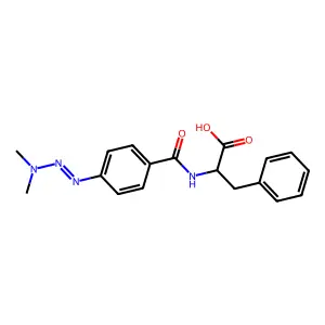 N-(p-(3,3-Dimethyl-1-triazeno)benzoyl)-3-phenylalanine structure