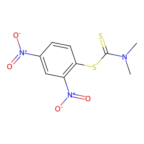 2,4-Dinitrophenyl dimethyldithiocarbamate structure