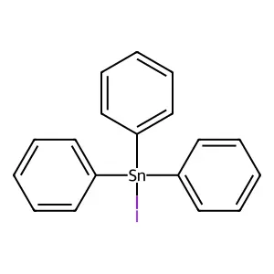 Iodotriphenylstannane structure
