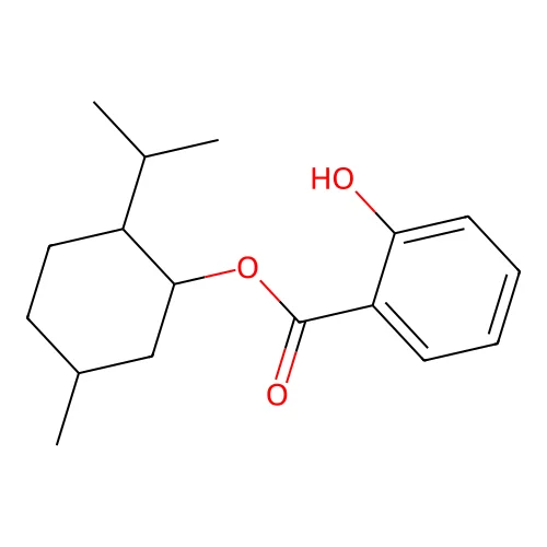 5-Methyl-2-(propan-2-yl)cyclohexyl 2-hydroxybenzoate structure