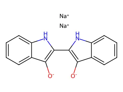 [2,2'-bi-1h-indole]-3,3'-diol, disodium salt structure
