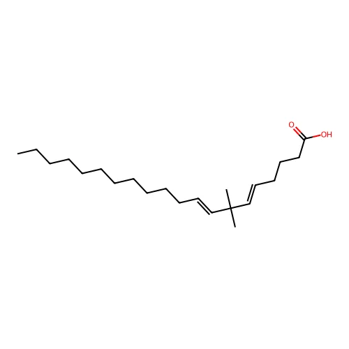 7,7-Dimethylicosa-5,8-dienoic acid structure
