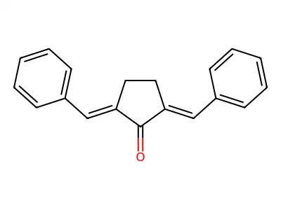 2,5-Dibenzylidenecyclopentan-1-one structure