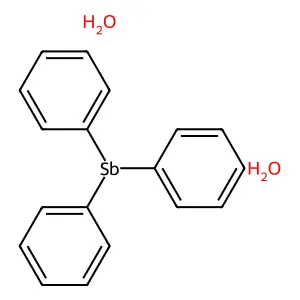 Triphenylantimony dihydroxide structure