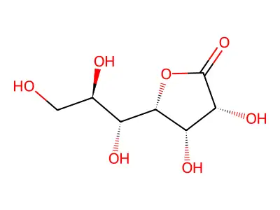3,4-Dihydroxy-5-(1,2,3-trihydroxypropyl)oxolan-2-one structure