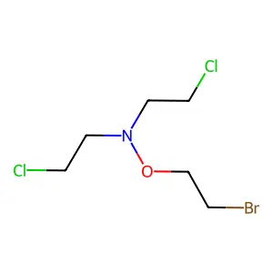 Diethylamine, N-(2-bromoethoxy)-2,2'-dichloro- structure