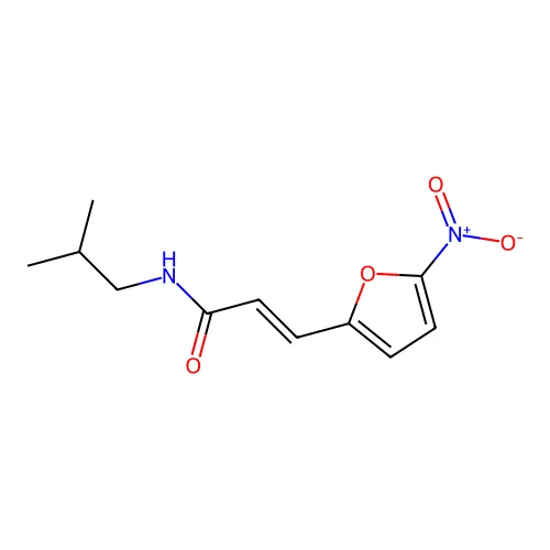 N-Isobutyl-5-nitro-2-furylacrylamide structure
