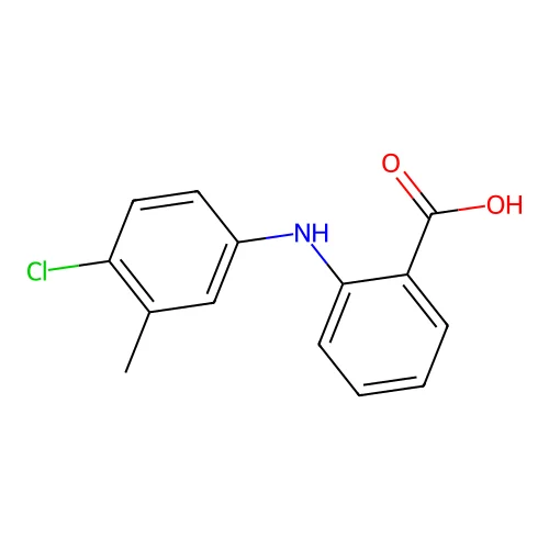 2-((4-Chloro-3-methylphenyl)amino)benzoic acid structure