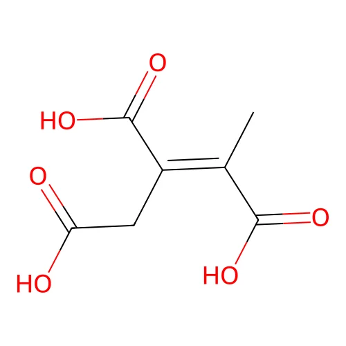 But-2-ene-1,2,3-tricarboxylic acid structure