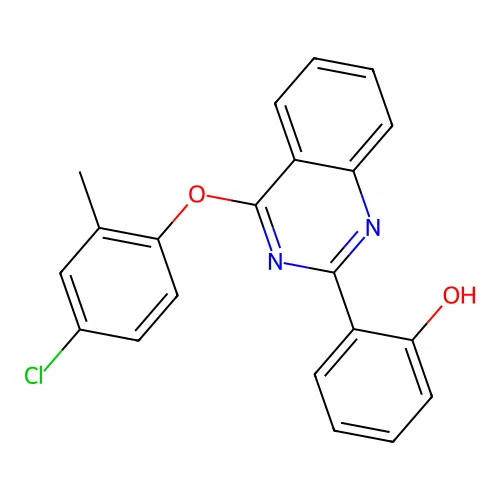 2-(4-(4-Chloro-2-methylphenoxy)quinazolin-2-yl)phenol structure