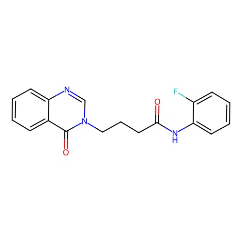 N-(2-fluorophenyl)-4-(4-oxoquinazolin-3-yl)butanamide structure
