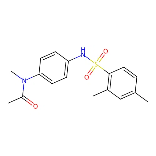 N-(4-{[(2,4-dimethylphenyl)sulfonyl]amino}phenyl)-N-methylacetamide structure