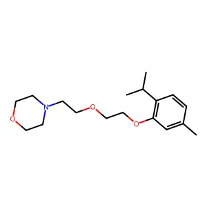 Morpholine, 4-(2-(2-(thymyloxy)ethoxy)ethyl)- structure