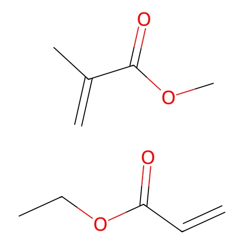 Ethyl acrylate methyl methacrylate structure