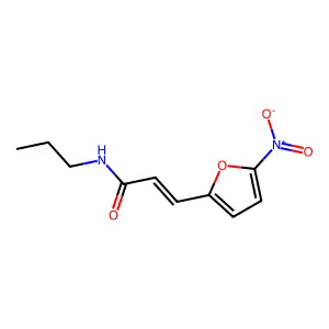 N-Propyl-5-nitro-2-furylacrylamide structure