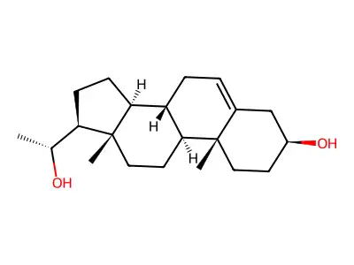 Pregn-5-ene-3beta,20beta-diol structure