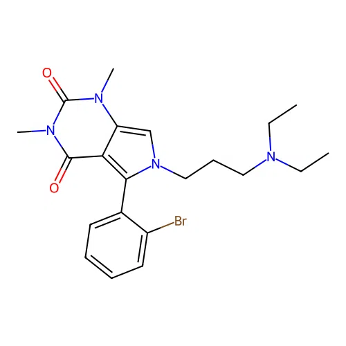 5-(2-bromophenyl)-6-(3-(diethylamino)propyl)-1,3-dimethyl-1H-pyrrolo[3,4-d]pyrimidine-2,4(3H,6H)-dione structure