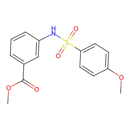 Methyl 3-{[(4-methoxyphenyl)sulfonyl]amino}benzoate structure