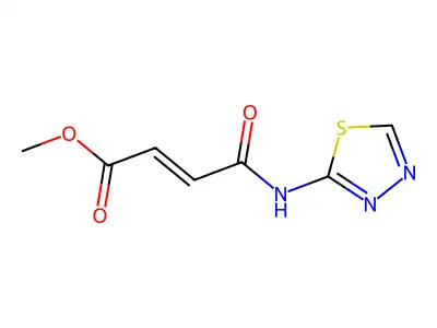 Methyl 4-oxo-4-(1,3,4-thiadiazol-2-ylamino)but-2-enoate structure