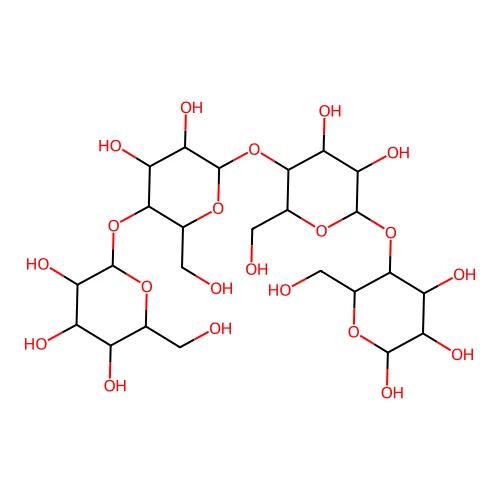 Amylotetraose; Fujioligo 450; alpha-1,4-Tetraglucose structure