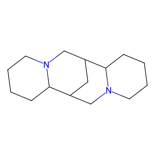 Sparteine non-stereo structure