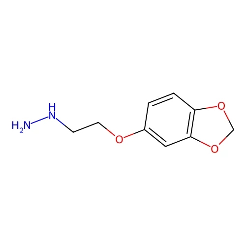 2-(1,3-Benzodioxol-5-yloxy)ethylhydrazine structure