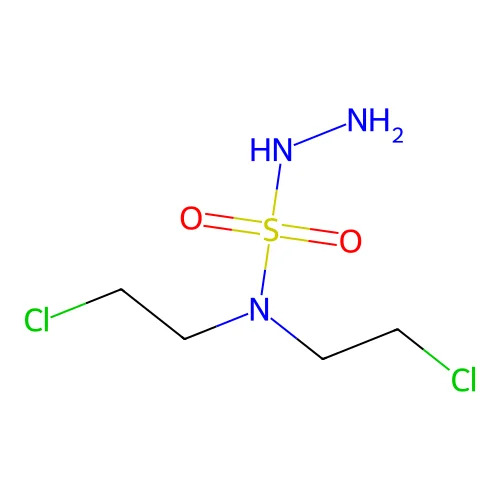 Hydrazinesulfonamide, N,N-bis(2-chloroethyl)- structure