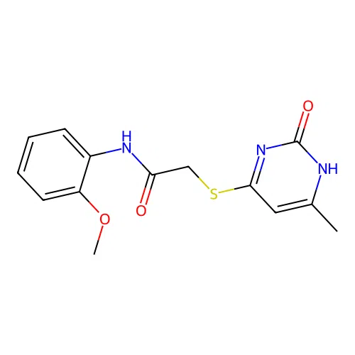 N-(2-methoxyphenyl)-2-[(6-methyl-2-oxo-1H-pyrimidin-4-yl)sulfanyl]acetamide structure