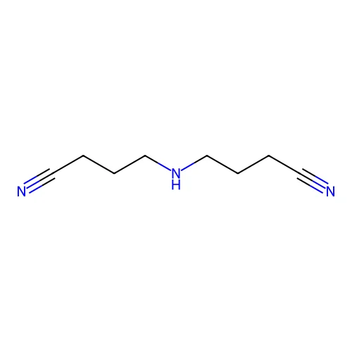 Butyronitrile, 4,4'-iminodi- structure