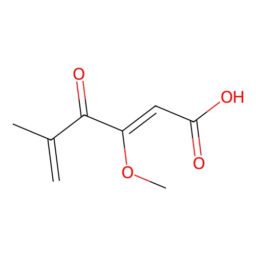 3-Methoxy-5-methyl-4-oxohexa-2,5-dienoic acid structure