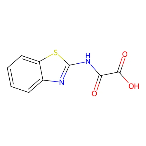 Acetic acid, (2-benzothiazolylamino)oxo- structure