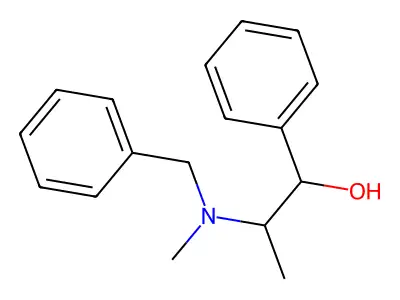 Benzylephedrine structure