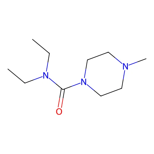 Diethylcarbamazine structure