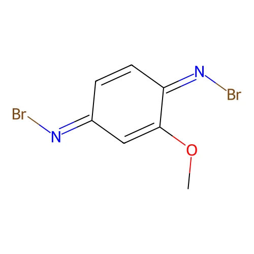 1-N,4-N-dibromo-2-methoxycyclohexa-2,5-diene-1,4-diimine structure