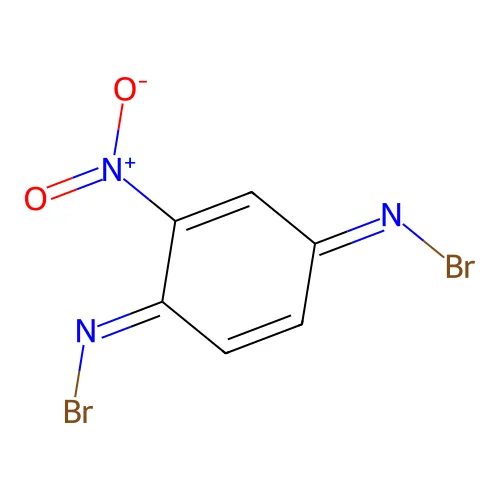 1-N,4-N-dibromo-2-nitrocyclohexa-2,5-diene-1,4-diimine structure