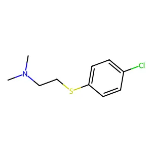 Ethylamine, 2-((p-chlorophenyl)thio)-N,N-dimethyl- structure