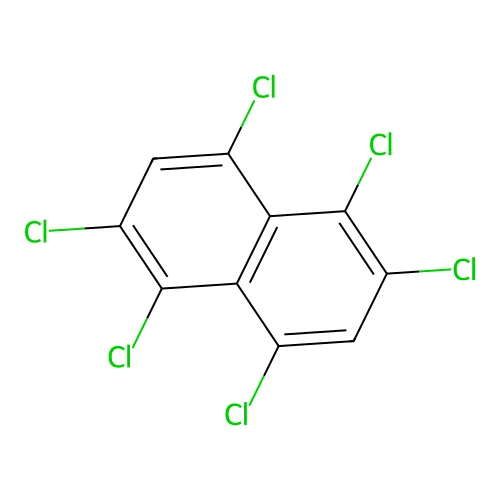 Naphthalene, 1,2,4,5,6,8-hexachloro- structure
