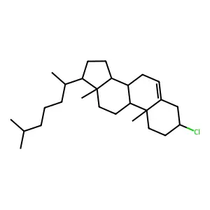 Cholesteryl chloride structure