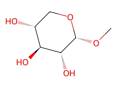 alpha-D-Xylopyranoside, methyl structure