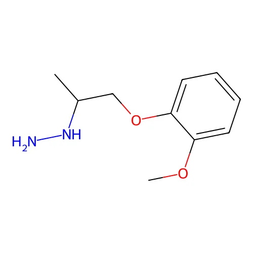 1-(2-Methoxyphenoxy)propan-2-ylhydrazine structure