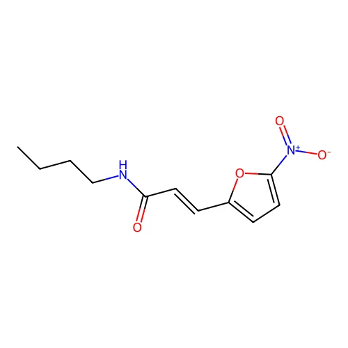 N-Butyl-5-nitro-2-furylacrylamide structure