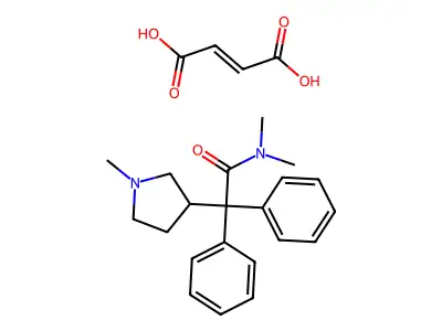 N,N-Dimethyl-2-(1-methylpyrrolidin-3-YL)-2,2-diphenyl-acetamide structure
