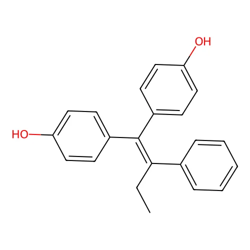 1,1-Bis(4-hydroxyphenyl)-2-phenylbut-1-ene structure
