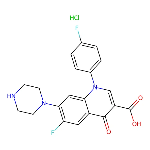 Sarafloxacin Hydrochloride structure