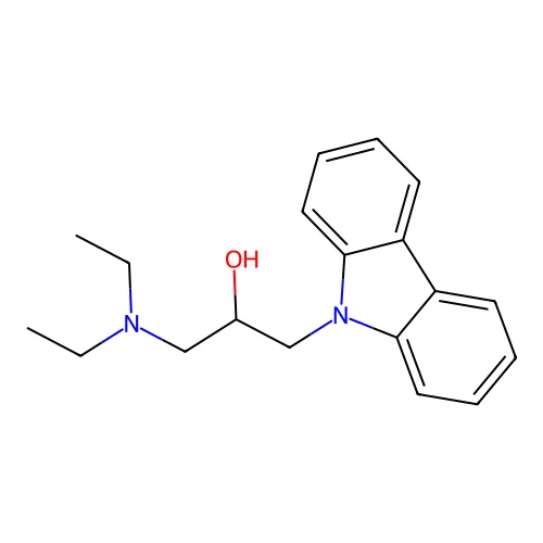 9H-Carbazole-9-ethanol, alpha-((diethylamino)methyl)- structure